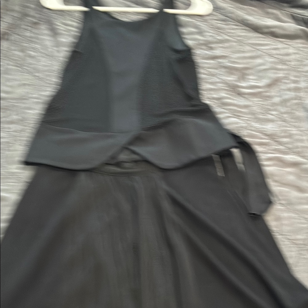 Emporio Armani Black Sleeveless Top and skirt